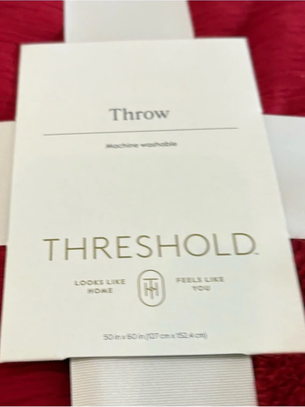 THRESHOLD FULL PERFORMANCE HOLIDAY SHEET SET W/ RED THROW BLANKET NEW NWT